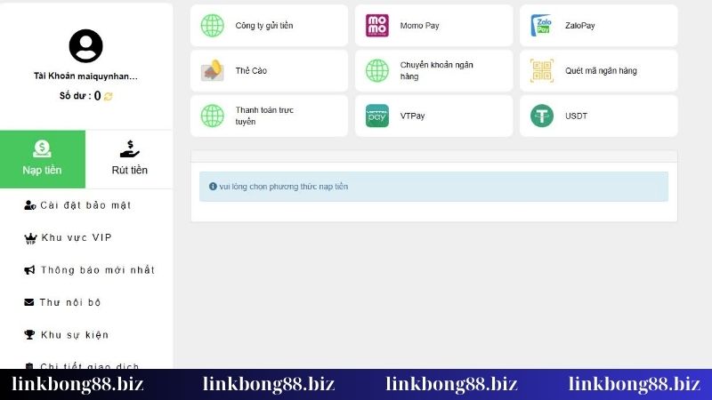 Tất tần tật về cách thức nạp tiền Bong88 từ A đến Z! 6 Chọn hình thức cược thích hợp