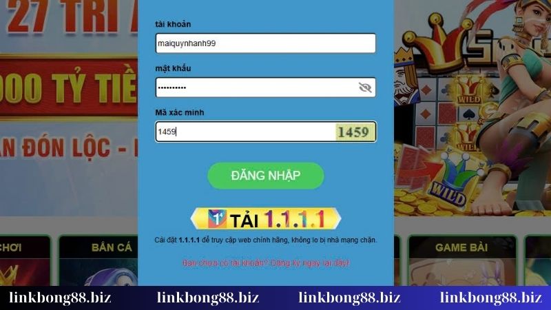 Đăng nhập Bong88 - Bật mí quy trình truy cập web chuẩn chỉnh 3 Hoàn tất thông tin khi đăng nhập Bong88
